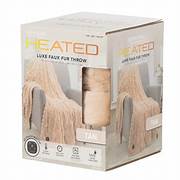 Berkshire Blanket & Home Co - Heated Chauffant Luxe Faux Fur Throw