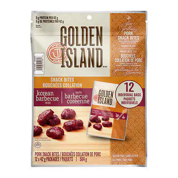 Golden Island Korean BBQ Pork Snack Bites, 12 × 42 g