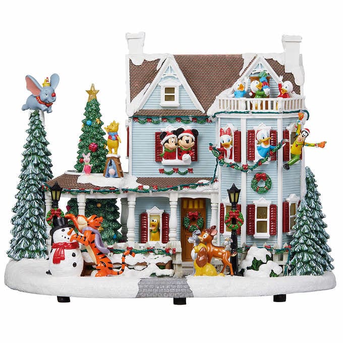 Disney Animated Holiday House with Lights and Music