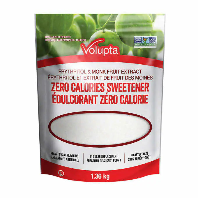 Volupta Erythritol & Monk Fruit Extract Sweetener, 1.36 kg