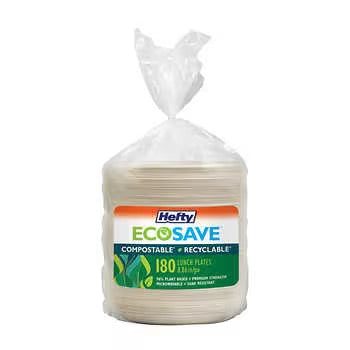 Hefty ECOSAVE Lunch Plates Pack of 180