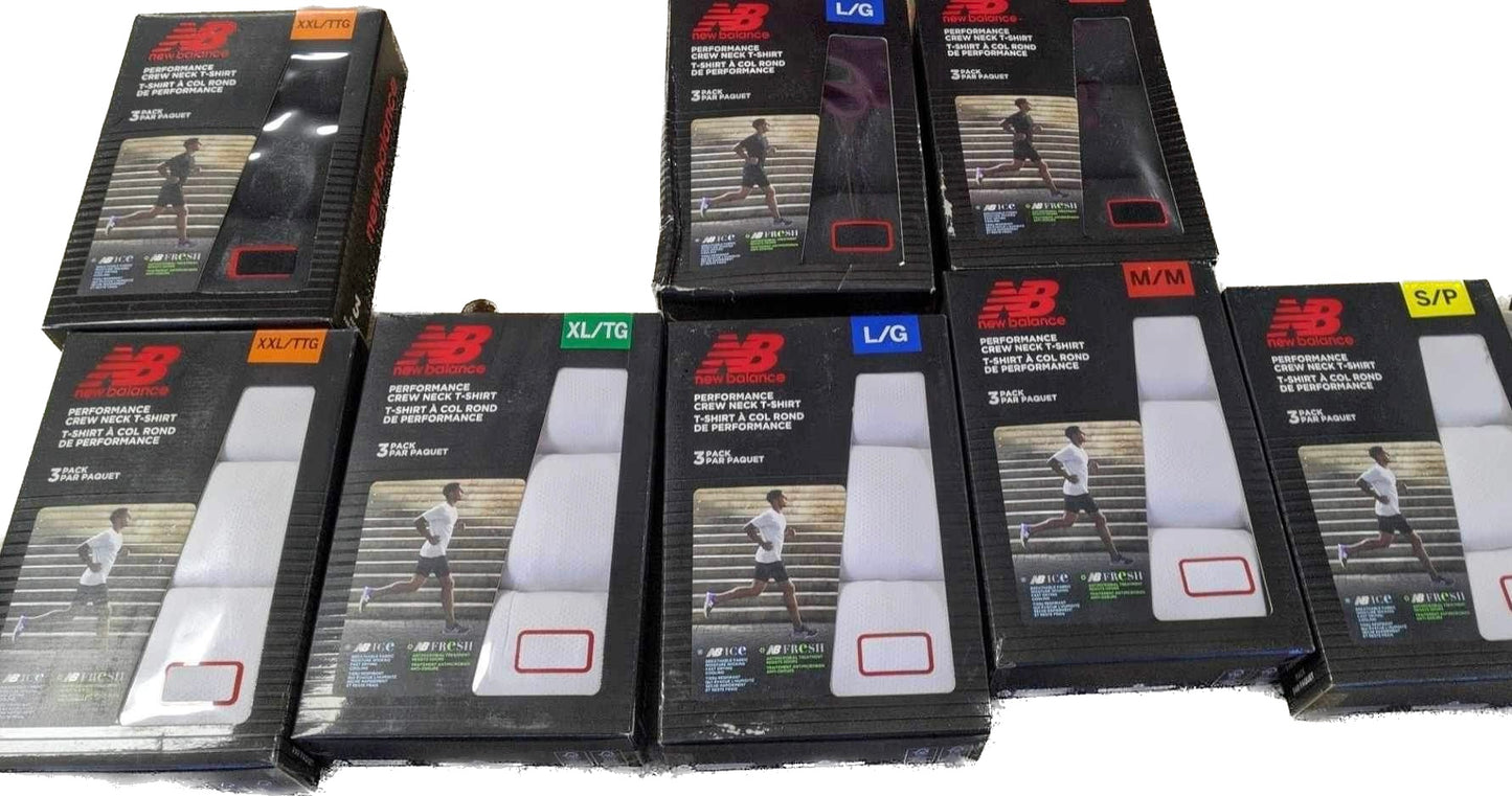 New Balance Mens Crew Neck T-Shirt 3pk