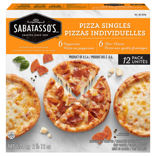 Sabatasso’s Pizza Singles 12 pack
