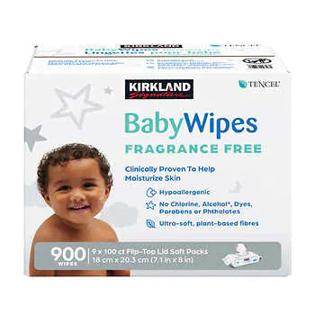 Kirkland Signature Baby Wipes Fragrance Free