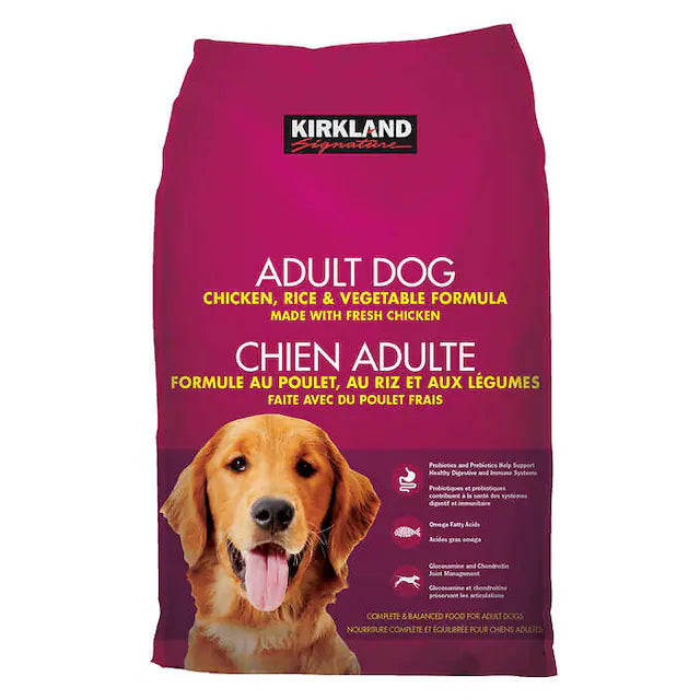 Kirkland Signature Chicken, Rice & Vegetables Adult Dog Food, 18.14 kg (40 lb.)