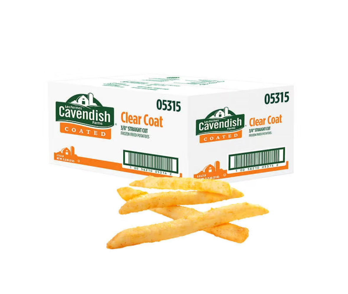 Cavendish Farms Frozen Clear Coat 3/8-in Straight Cut Fries 2.04KG