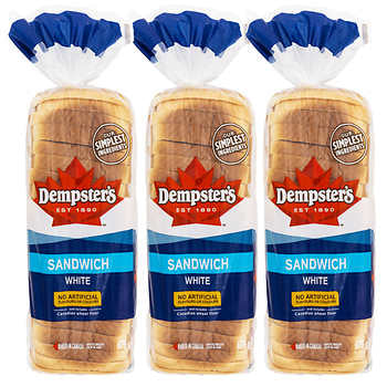 Dempster’s White Sandwich Bread
3 × 675 g