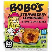 BoBo's Strawberry Lemonade Flavour Stuffed Oat Bites