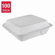 Ieco 9" x 9" Bagasse Hinged Containers