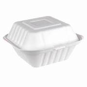 Ieco Bagasse Hinged Containers 6" x 6"