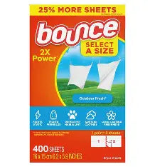 Bounce Sheets - Select A Size ( 400 Sheets )