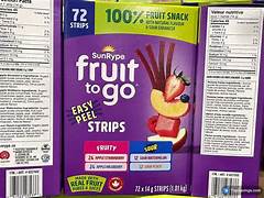 SunRype Fruit to Go - Fruity & Sour Flavours ( 72 Strips )