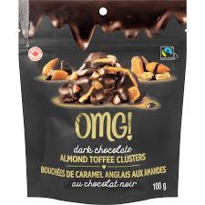 OMG! Dark Chocolate Toffee & Almond Clusters