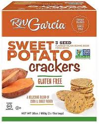 RW Garcia 3 Seed Sweet Potato Crackers, 2 × 425 g