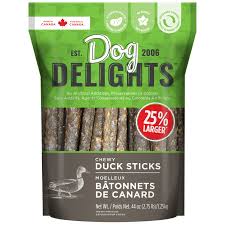 Dog Delights Chewy Duck Sticks, 1.25 kg ( 2.75 lb.)