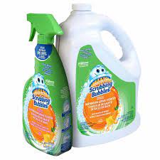 Scrubbing Bubbles Disinfectant Bathroom Grime Fighter, Citrus, 946 ml. + 3.8 L refill