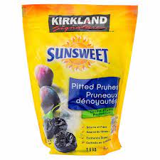 Kirkland Signature Sunsweet Dried and Pitted California Grown Prunes, 1.6 kg