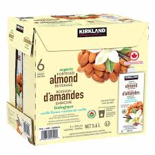 Kirkland Signature Organic Almond Beverage, Vanilla, 946 mL, 6-count