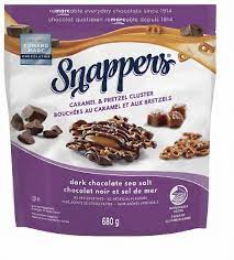 Snappers Caramel & Pretzel Clusters with Dark Chocolate and Sea Salt, 680 g