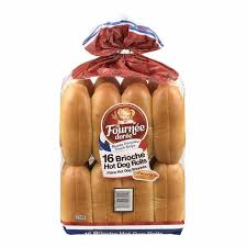 La Fournée Dorée Brioche Hot Dog Rolls Pack of 16