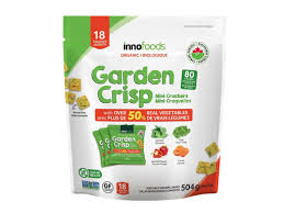 Innofoods Garden Crisp Mini Organic Crackers, 18 × 28 g