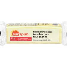 Sunspun Submarine Slice Cheese