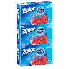 Ziploc Brand Large Freezer Bags, 3 packs of 50