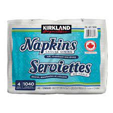 Kirkland Signature 1-ply Napkins, 1040-count