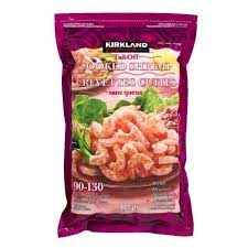 Kirkland Signature Frozen 90-130 Tail-off Cooked Shrimp 907 g