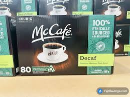 McCafé Premium Medium Dark Roast Decaf Coffee K-Cup Pods, 80-count