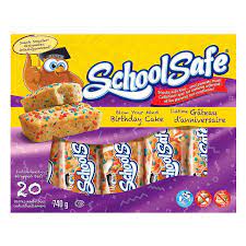 Treasure Mills School Safe Birthday Snack Cake 20 x 37 g