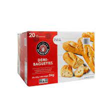 Au pain doré Frozen Demi-Baguettes 3 kg