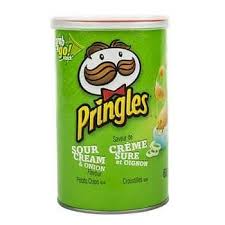 Pringles Sour Cream and Onion Potato Chips, 12 × 68 g