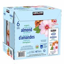 Kirkland Signature Organic Almond Beverage Original, 6 × 946 mL