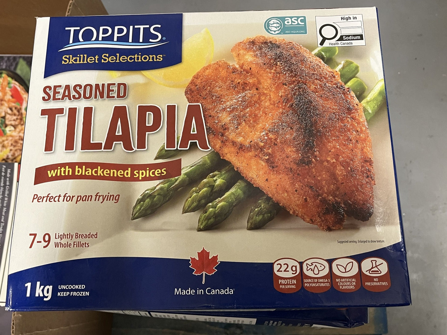 Toppits Skiled Selection - Seasoned Tilapia with Blackened Spices