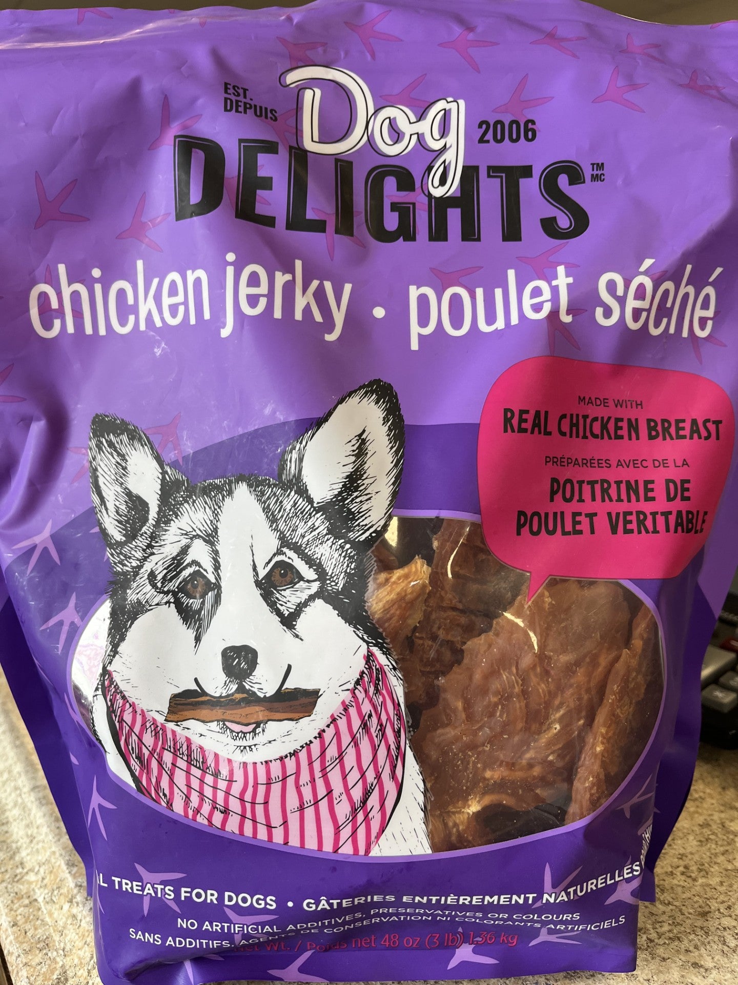 Dog Delights Chicken Jereky