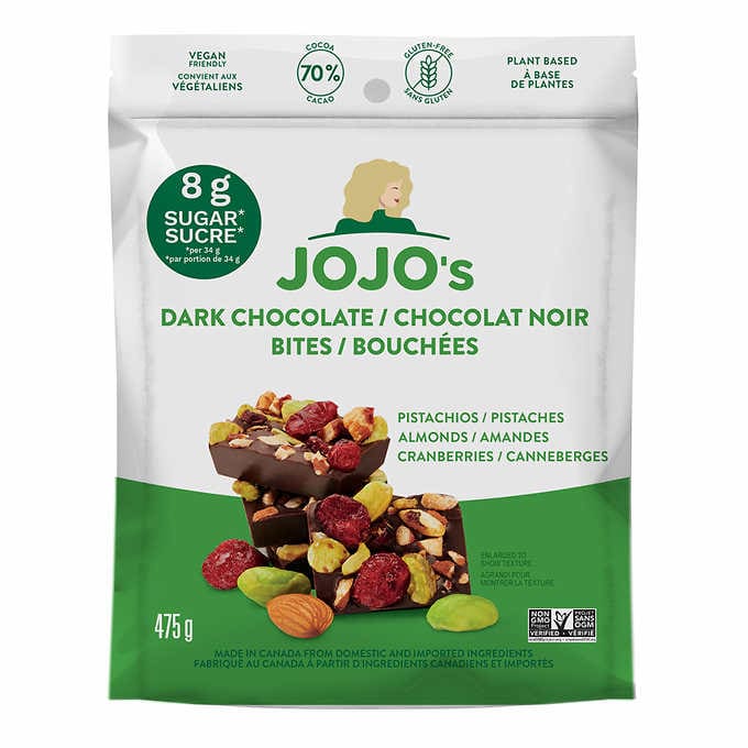 Jojo's Dark Chocolate Bites, 475 g