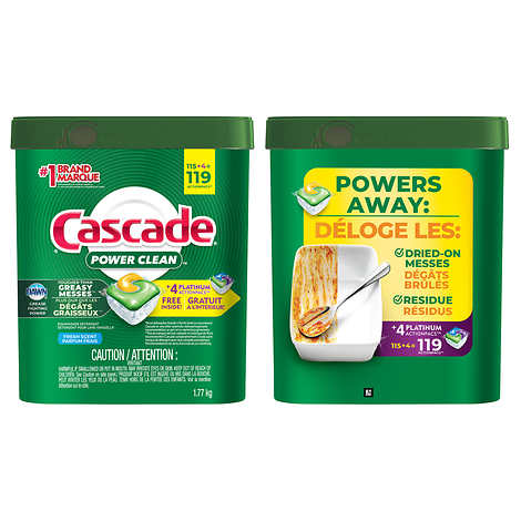 Cascade Power Clean Dishwasher Detergent With Bonus Pods
