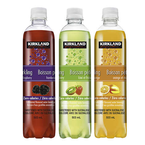 Kirkland Signature Sparkling Flavoured Water Variety Pack 24 × 503 mL
