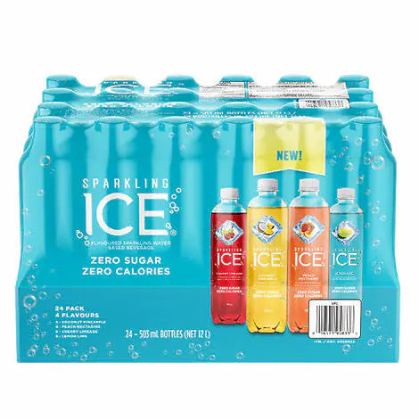 Sparkling ICE Flavoured Water Beverage Variety Pack, 24 x 503ml
