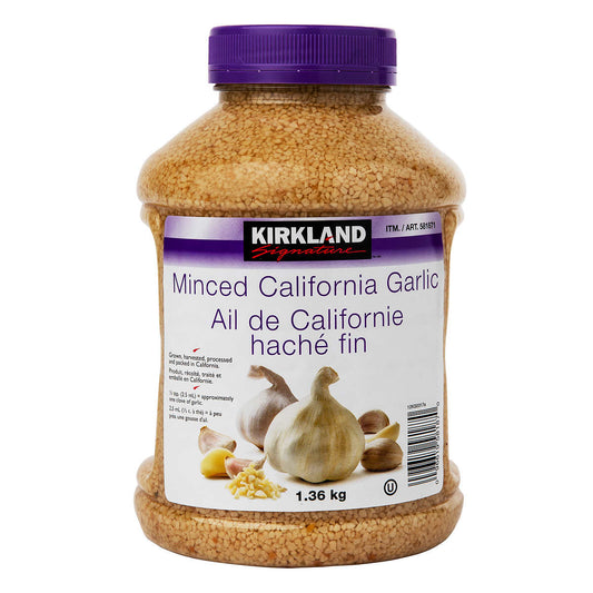 Kirkland Signature Minced California Garlic 1.36 kg