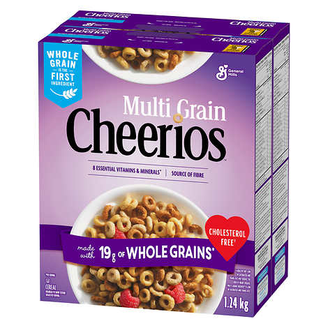 Cheerios Multi-Grain Cereal Jumbo Twin Pack 1.24 kg