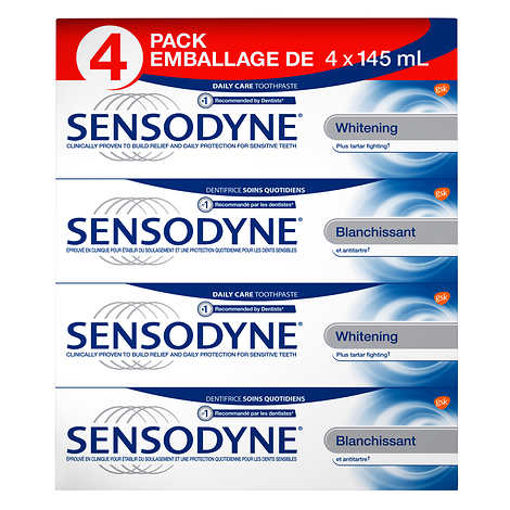 Sensodyne Whitening Toothpaste 4 x 145 mL