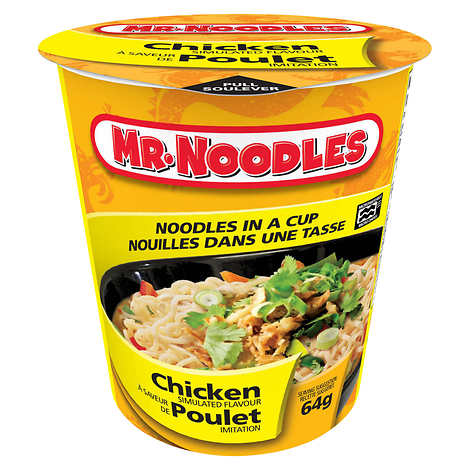 Mr. Noodles Chicken Flavour Cups Instant Noodles 12 x 64 g