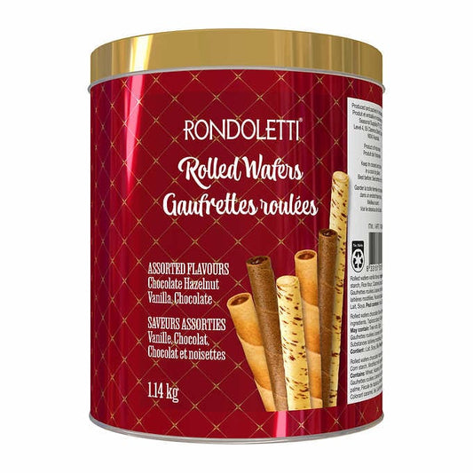 Rondoletti Rolled Wafers, Assorted Flavours, 1.14 kg