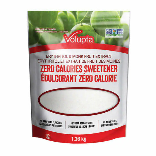 Volupta Erythritol & Monk Fruit Extract Sweetener, 1.36 kg