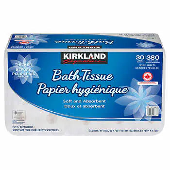 Kirkland Signature 2-ply Bath Tissue, 30-pack