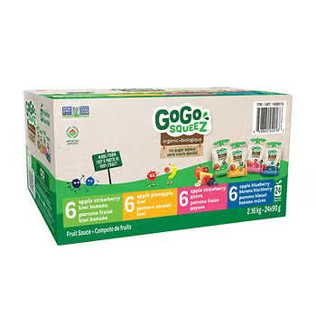 Gogo Squeez Exotic Org Variety Pack 24 x 90 g