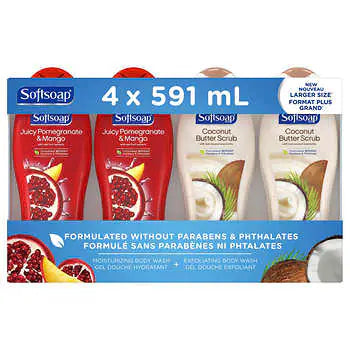 Softsoap Body Wash 4x591 ml