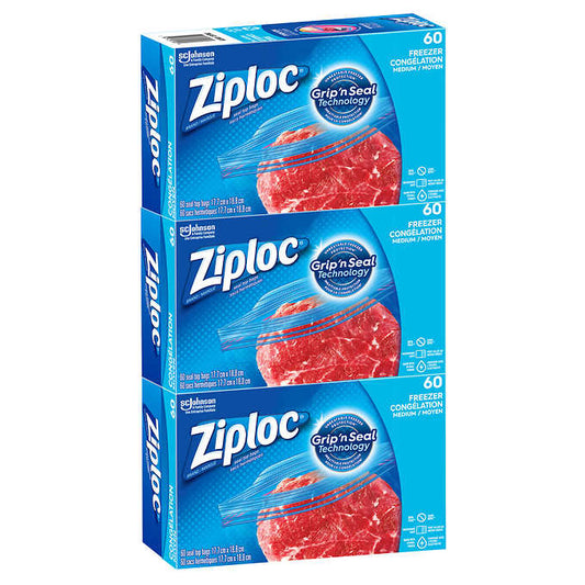 Ziplock Easy Open Medium Freezer Bags